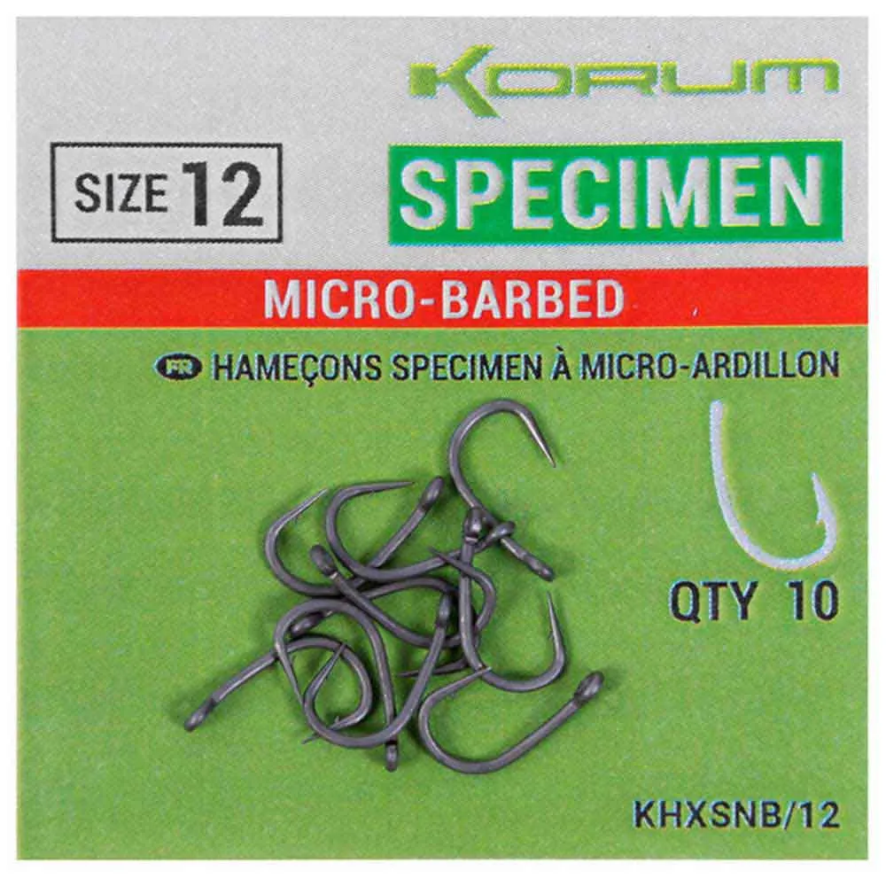 KORUM Xpert Specimen Micro Barbed Single Eyed Hook - Image 4